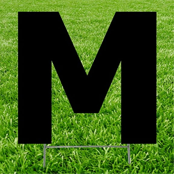 Black Letter M 20 inches tall