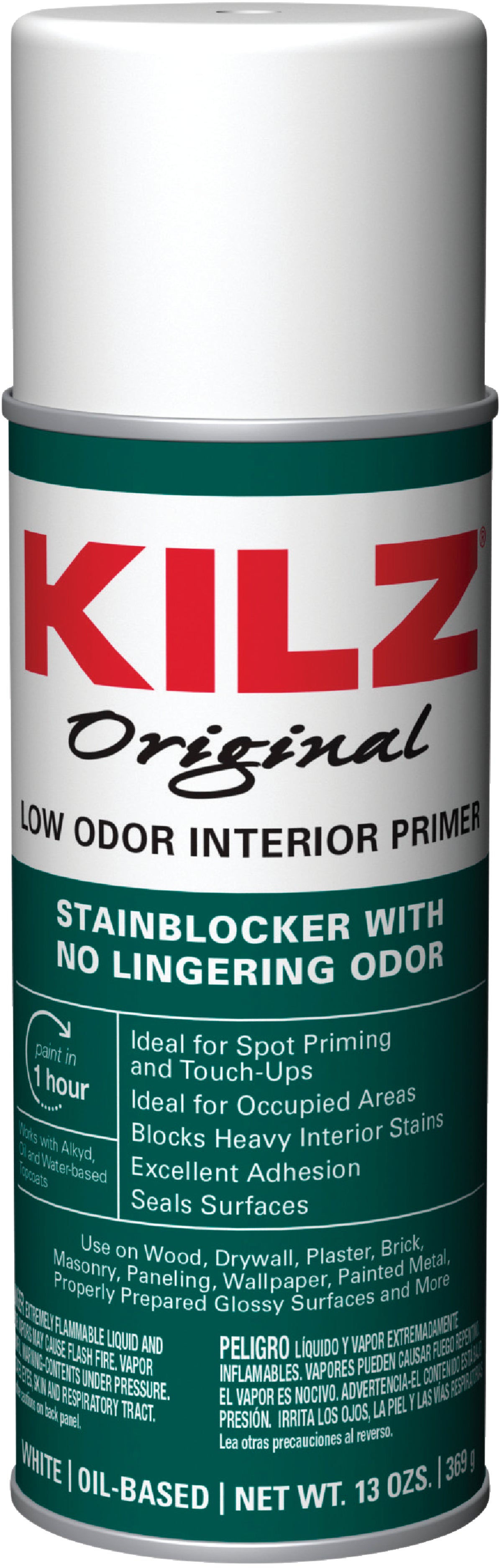 Masterchem Kilz Odorless Primer Sealer Stainblocker Spray 13 Oz., White