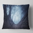 thumbnail image 2 of Designart Sunlight Hitting Foggy Forest - Landscape Photography Throw Pillow - 18x18, 2 of 5