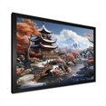 thumbnail image 2 of Designart "Serenity of Snow Landscape in Asian Temple II" Landscapes Framed Wall Art Decor - Traditional White China Bedroom Framed Canvas Wall Art, 2 of 6