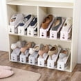 thumbnail image 4 of Shoes Display Stand Rack Holder Leather Shoe Shelf for Shoe Shop Dormitory Apricot, 4 of 7