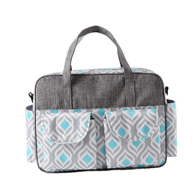 Siruishop Diaper Bag Tote Baby Diaper Bag Portable Large Diaper Bag Backpack Travel Diaper feathers pattern