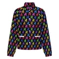 thumbnail image 5 of Jackets for Women Winter Coat Jackets Flannel Stand Collar Jacket(Balloon Dogs Galore!,Size:S-4XL), 5 of 7