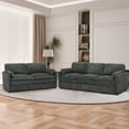 thumbnail image 7 of FamiTOP Chenille 69” Love Seat & 89” 3-Seat Sofa w/Thick Seat & Backrest Cushions, Modern Couch Set with Soft Pillows, Upholstered 3 Seat & 2 Seat Sofa w/Sturdy Frame for Office, Living Room, Gray, 7 of 7