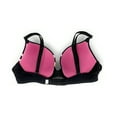 thumbnail image 2 of Victoria's Secret Pink Wear Everywhere Push-Up Bra Black Block Logo Floral Size 34DD NWT, 2 of 2