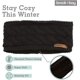 thumbnail image 5 of Diadema calentadora de orejas de invierno para mujer - Cubiertas de banda de oreja de tejido de cable con forro polar para clima frío - Envoltura de cabeza suave y elástica Zhivalor CJWUS-3776, 5 of 6