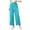 Sky Blue, variant on hotojiny Corduroy Women's Pants Winter Warm High Waisted Wide Leg Pants Fall Business Casual Loose Cropped Trousers with Pockets