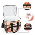 thumbnail image 6 of FORMRS Insulated Cooler Bag 24 Cans Capacity Soft Leakproof Lunch Box with Side Pockets, Leaves Pattern, 6 of 7