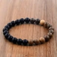 thumbnail image 2 of HOOUN Fashion Men's 8MM Multilayer Wooden Beaded Elasticity Charm Women's Bracelets-277-2, 2 of 7
