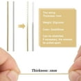 thumbnail image 2 of DIY 18Gauge French Bullion Wire 40g Matte Gold and Matte Silver Soft Round Copper French Metalic Wire Sewing DIY Accessories Mixed Color 20g/Color DIY, 2 of 8