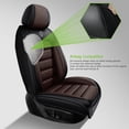 thumbnail image 6 of 2012 for FORD FUSION Seat Cover, Black and Brown Car Seat Covers, PU Leather Front two seats With Lumbar Support Waterproof, Airbag-Compatible, 6 of 8