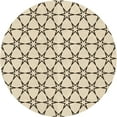 thumbnail image 1 of Ahgly Company Indoor Round Patterned Wood Brown Area Rugs, 8' Round, 1 of 6