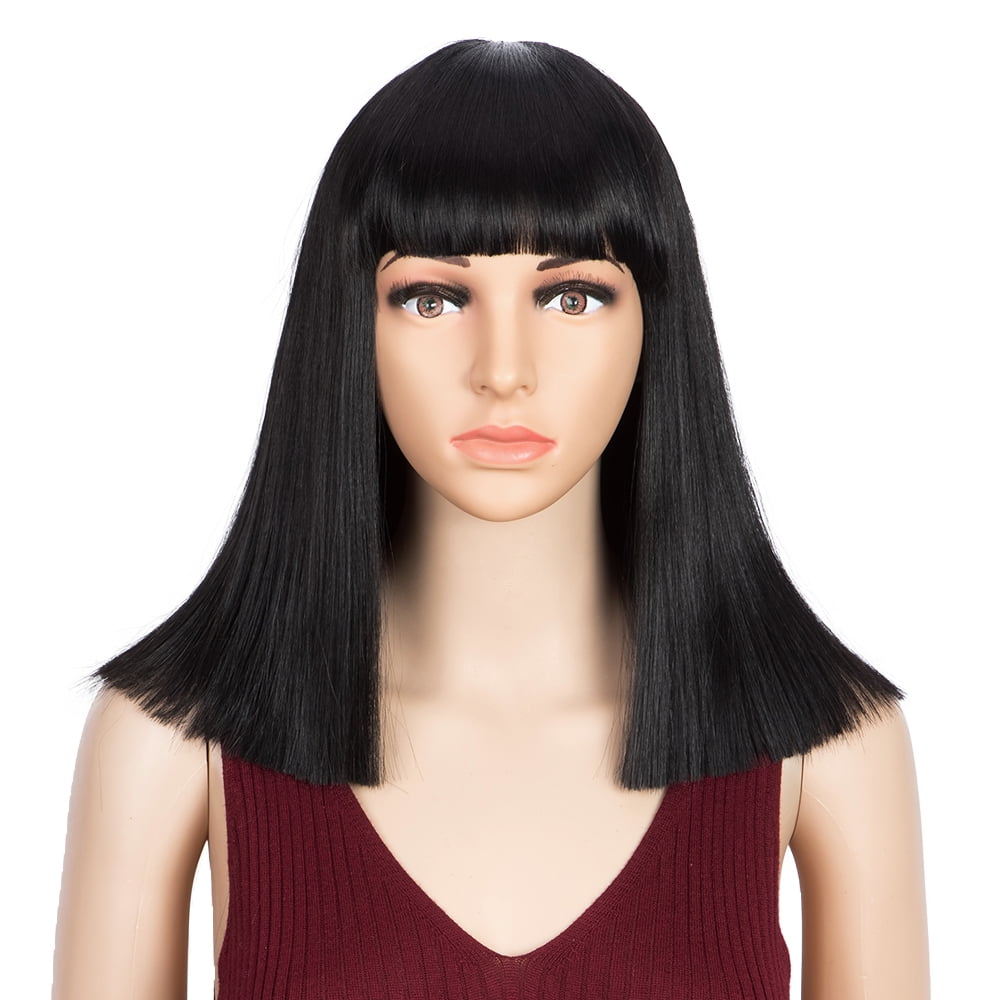 cutting bangs on synthetic wig