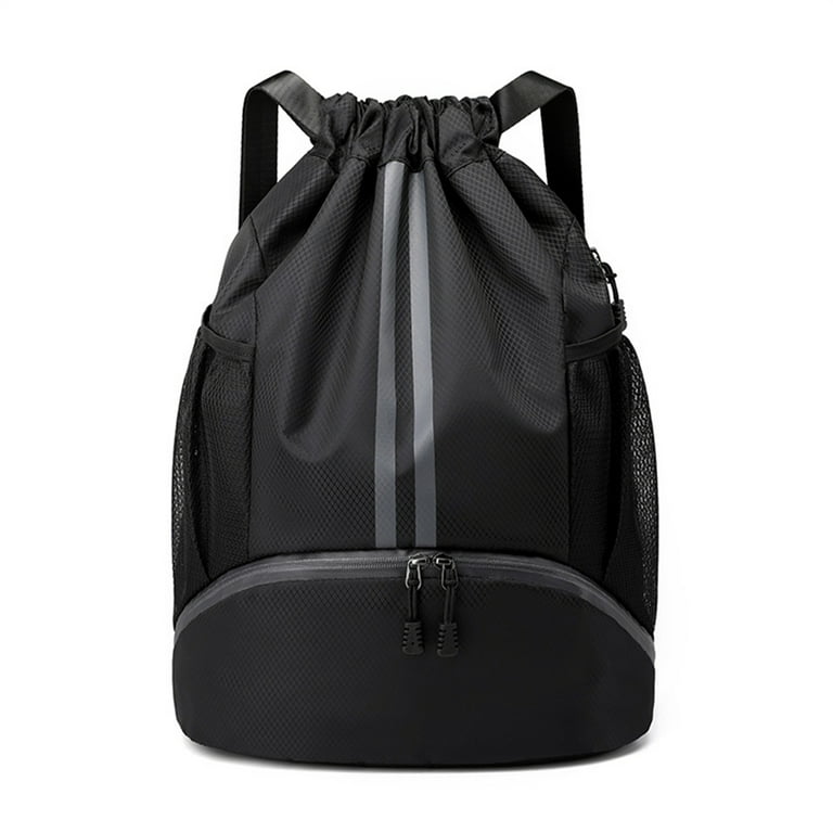 2PCS Drawstring Backpack Bags Black Gym Bulk Cinch Tote Sackpack Sack Bulk  String Bag Backpack Storage Bag for Party Gym Sports Shopping(Black+Blue)