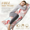 thumbnail image 4 of Naloa Tropical Corals Seahorse Super Soft 20x60 Body Pillow Case,Long Side Hidden Zipper（PILLOWS ARE NOT INCLUDED）, 4 of 6