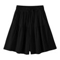 thumbnail image 7 of IMENGL Casual Cropped Pants for Women Soft Color Folded Five Finger Trousers Loose Women's Wide Leg Pant,L-XXXXL, 7 of 7