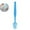 Sky Blue, variant on WNFJR 15.7" Bath Brush with Bristles, Long Handle for Exfoliating Back, Body, and Feet, Bath and Shower Scrubber