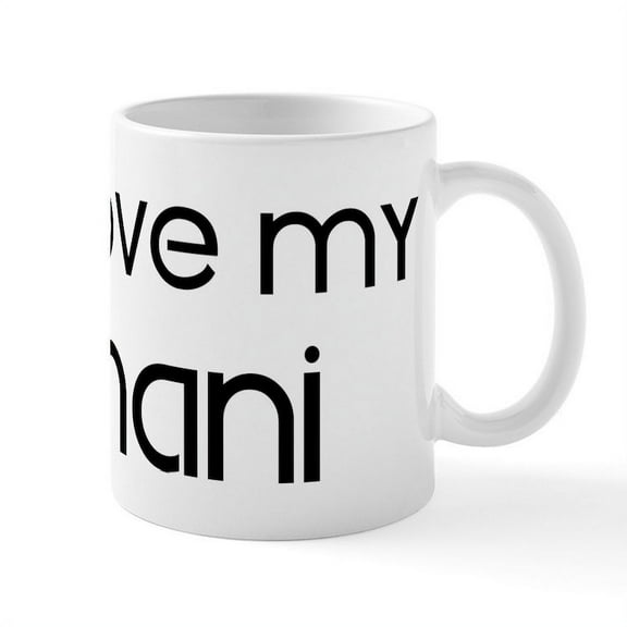 CafePress - I Love My Nani Mug - 11 oz Ceramic Mug - Novelty Coffee Tea Cup