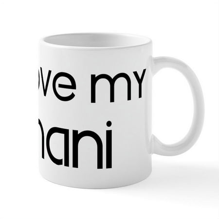 CafePress - I Love My Nani Mug - 11 oz Ceramic Mug - Novelty Coffee Tea Cup