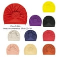thumbnail image 2 of Turban Noeud Intérieur Hijab Front Couleur Unie Qui Est Résistant à l'Usure Style Simple Stretch Foulard Plissé Chapeau Universel Mariage Violet, 2 of 7