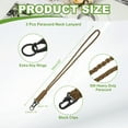 thumbnail image 2 of Uxcell Paracord Lanyards, Heavy Duty Keychain Lanyards Brown, 2 of 7