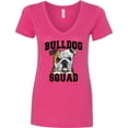 thumbnail image 3 of Inktastic Dog Bulldog Squad Women's V-Neck T-Shirt, 3 of 5