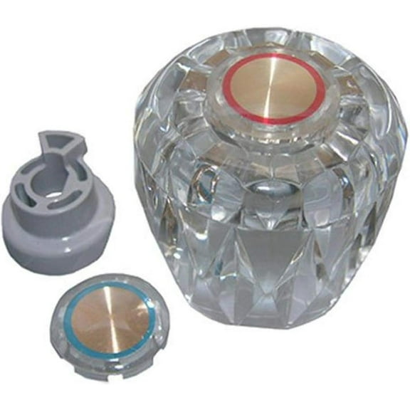 LASCO HC-245 Plastic Small Handle with Hot and Cold Buttons Fits Valley Brand