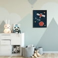 thumbnail image 2 of Be Kind Phrase Red Planet Satellite and Stars 24 in x 30 in Framed Painting Art Prints, by Stupell Home Décor, 2 of 7