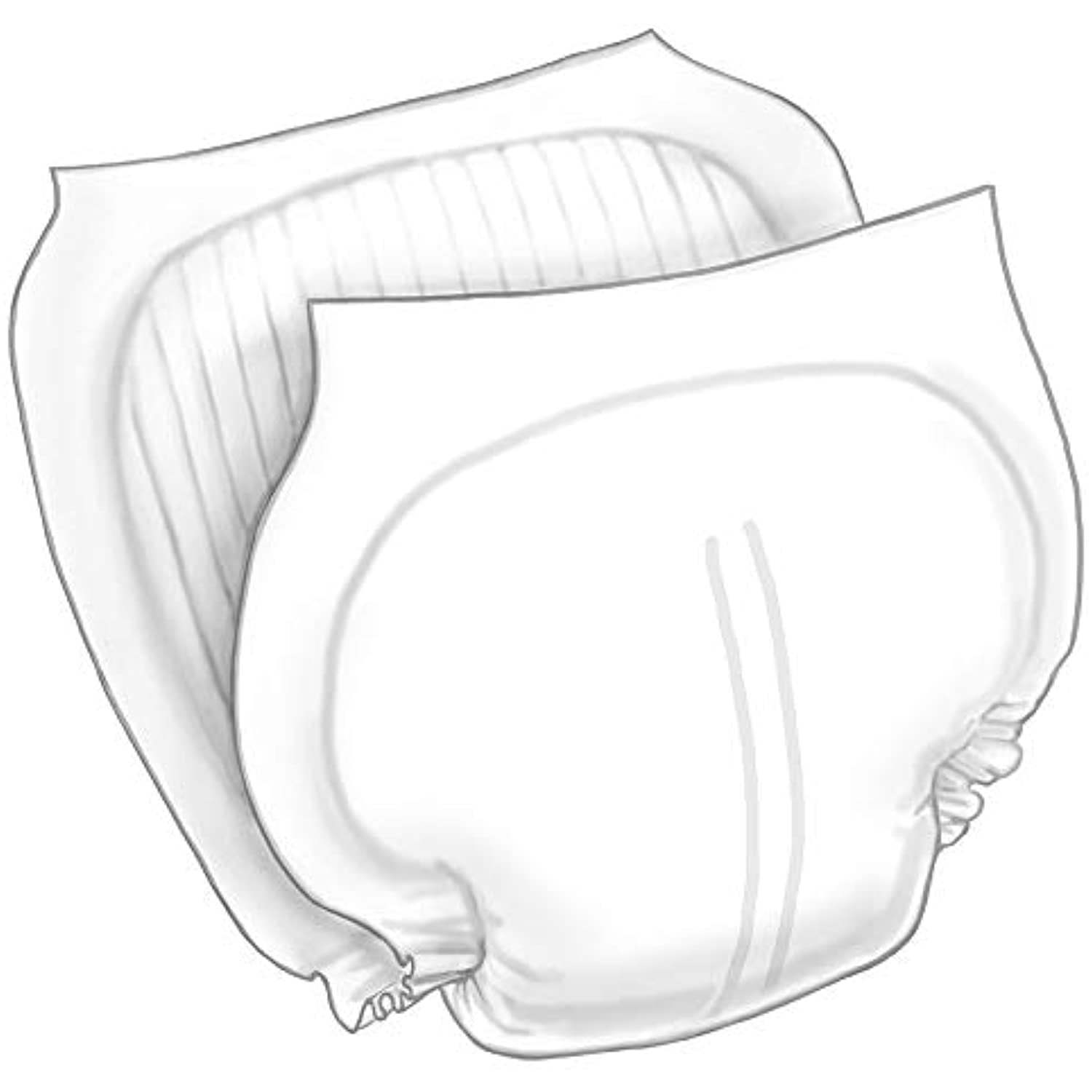 24PK 6598B24 Wings Nighttime Incontinence Liner, 14 x 27 Inch