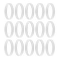 thumbnail image 1 of 15 Pieces/Pack Simple Silicone Wristbands Fashion Rubber Bracelets White, 1 of 8