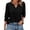 Black, variant on KLHDSF 3/4 Length Sleeve Women's Tops with Button Cuffs Dressy Casual V Neck Summer Outfits Early Fall Fashion Spring Clothes Navy L