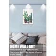 thumbnail image 2 of Chic Tin Sign - Cactus Wall Art, Cactus with Flowers in Mexican Floral Pot Poster, Funny Bathroom Decor Boho Style Painting Tropical Green Plant Prickly Tin for Home Decorations 12x8 Inch, 2 of 6