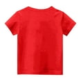 thumbnail image 7 of Spazoro Little & Big Girls Boys T-Shirts Tees, Short Sleeve Graphic Crew Neck Casual Breathable Summer Tops for Kids Unisex Red Size 3 T, 7 of 7
