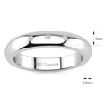 thumbnail image 4 of SuperJeweler 4MM Ladies and Mens .05ct Diamond Band in Titanium, Sizes 3.5 to 13.5 For Women and Men, 4 of 5