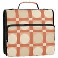 thumbnail image 5 of FORMRS Zipper Binder with Shoulder Strap 2-inch Ring 500 Sheet Capacity File Bag, Beige Geometric, 5 of 5