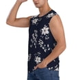thumbnail image 3 of Daiia Retro Flower Printed Men's Tank Tops,Casual Soft Sleeveless Gym Muscle Shirts Bodybuilding Tee-3X-Large, 3 of 8
