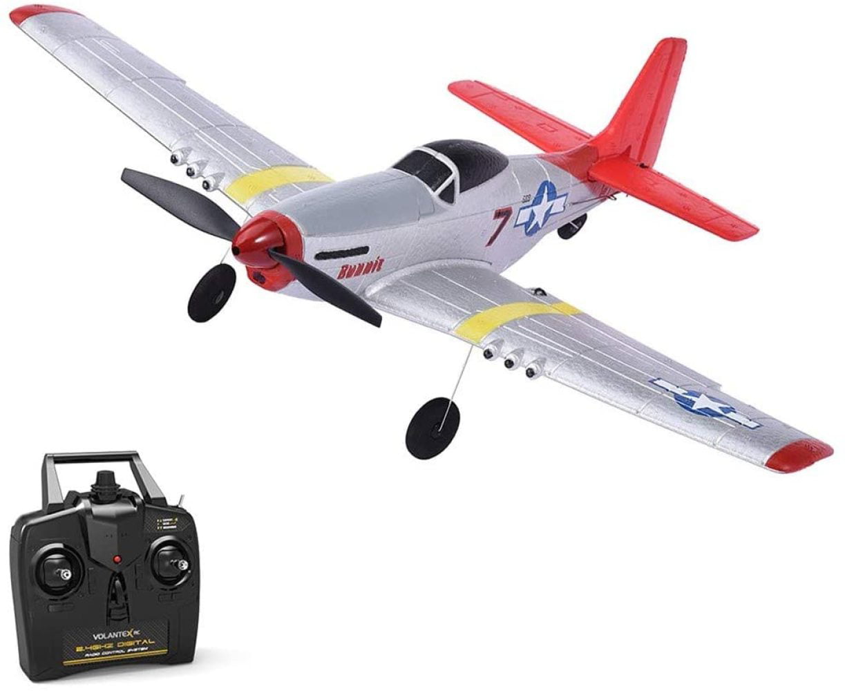 VOLANTEX RC Plane RTF 6-Axis Gyro RC Airplane Trainer Ready To Fly For Beginner 