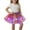 Purple, variant on Shadoumai Girls Rainbow Glitter Skirt With LED Lights Layered Tutu For Party Dress Up And Performance