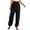 A-Black162, variant on Women's High Waist Jogger Pants Drawstring with Pockets Casual Ruffle Waist Loose Fit XXL