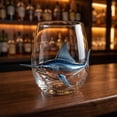 thumbnail image 3 of Artisanal sea creature Glassware, 2D Stemless Wine Glasses, Handcrafted Marine Animal Bar Glass for Coastal Home Decor Oceans Lovers (b)3.94 in, 3 of 7