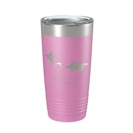 

Willow Creek Reservoir Arapaho Tumbler Lake Map Travel Mug Insulated Laser Engraved Coffee Cup Colorado 20 oz Light Purple