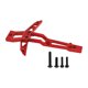 thumbnail image 2 of Soporte de chasis delantero RC, aleación de aluminio para reemplazo RC 1/10 y RC 1/8, actualizaciones, fácil de instalar, resistente, accesorio RC rojo, 2 of 9