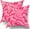 Pink Preppy1, variant on Hot Pink and Orange Pillow Covers 18x18 Set of 2 Vibrant Color Preppy Decor Throw Pillows Abstrat Art Stlye Decorative Pillowcase Cotton Square Cushion Case for Home Sofa Couch Bed