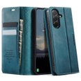 thumbnail image 2 of ShellTech Compatible with Samsung Galaxy A56 5G Flip PU Leather Case, Ultra-Thin Stitched Folio Book Wallet Cover with Kickstand, 2 Card Holders, Cash Slot, Magnetic Closure,Green, 2 of 16