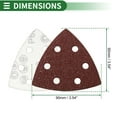 thumbnail image 4 of Lijadora de ratón Unique Bargains, almohadillas de lija con gancho y lazo de 90x90mm, rojas, 80 piezas, grano 60, molienda y pulido eficientes para la fabricación y reparación de automóviles, 4 of 7