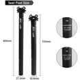 thumbnail image 3 of BUCKLOS CSP220 Full Carbon Fiber Bike Seatpost 27.2/30.8/31.6 x 350/400 mm Adjustable Superlight Bicycle Seat Post Suitable for BMX MTB Road and Mountain Bike, 3 of 8
