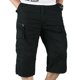 thumbnail image 2 of Pantalones cortos elásticos de 3/4 de longitud larga para hombre, pantalones de tres cuartos de combate tipo cargo con cintura, 2 of 4