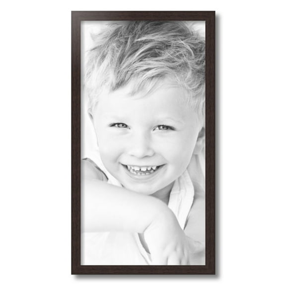 ArtToFrames 13x25 inch Verlinga Brown Picture Frame, Brown 13" x 25" Wood Poster Frame (WOM-4656) 1234