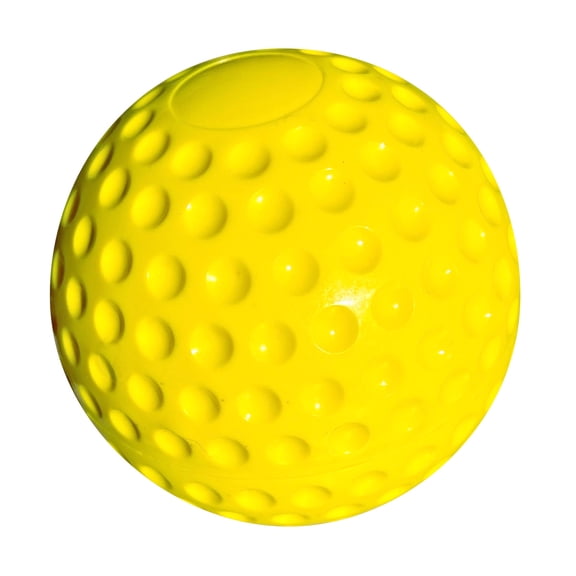 TentandTable 9-Inch Dimpled Baseballs, Yellow, 12 Pack