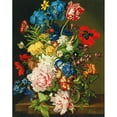 thumbnail image 2 of Sebastian Wegmayr 15x18 Gold Ornate Wood Frame and Double Matted Museum Art Print Titled - Bouquet of Flowers with Butterflies, 2 of 4